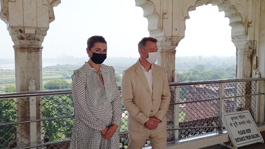 Denmark PM was happy to see Musamman Burj and Sheesh Mahal in Agra Fort, learned about Aurangzeb's history